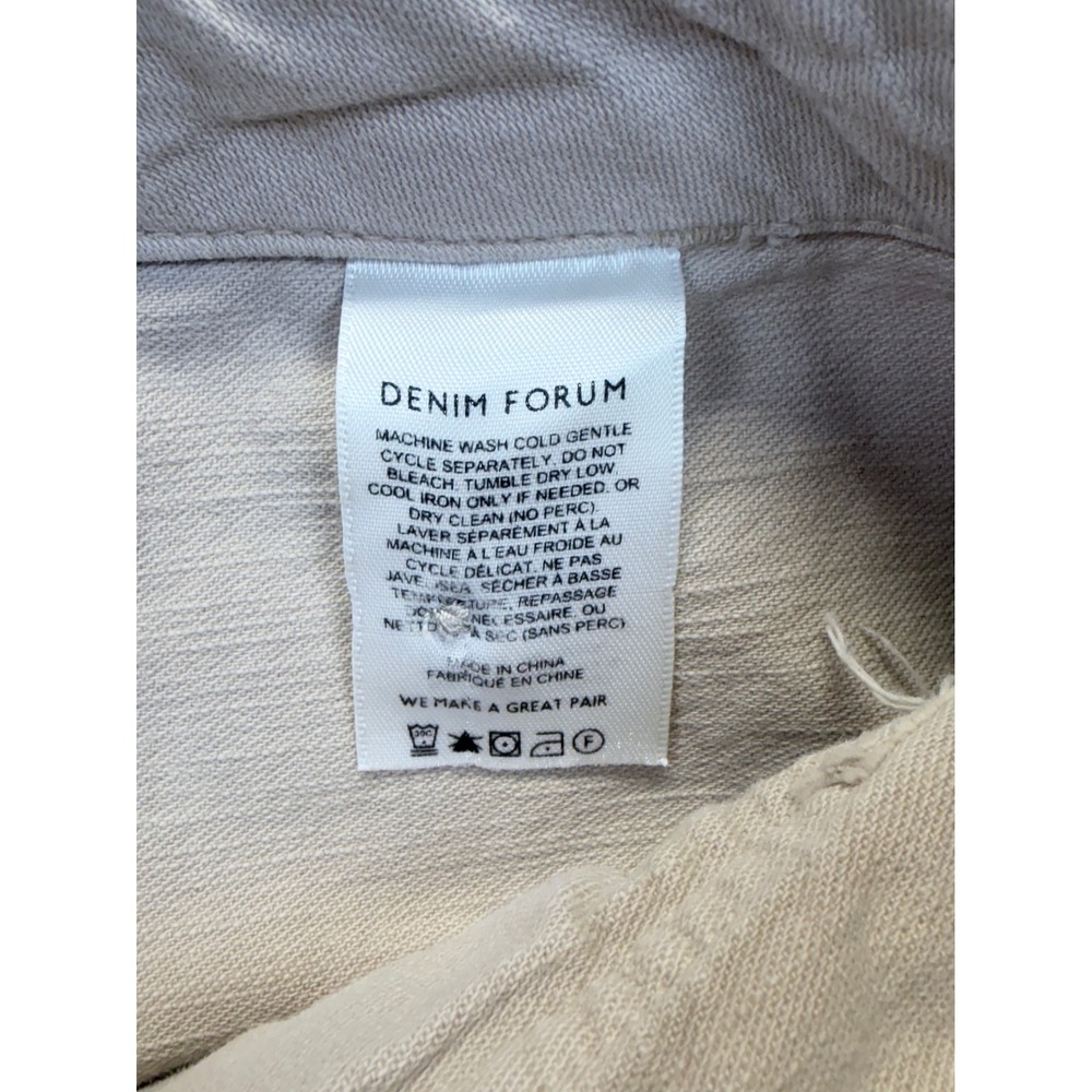 Denim‎ Forum The '90s Utility Hi-Rise Loose Pants Women 26 Beige Tan Carpenter - Picture 5 of 11